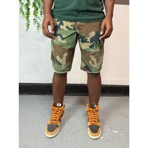 Camo cargo shorts